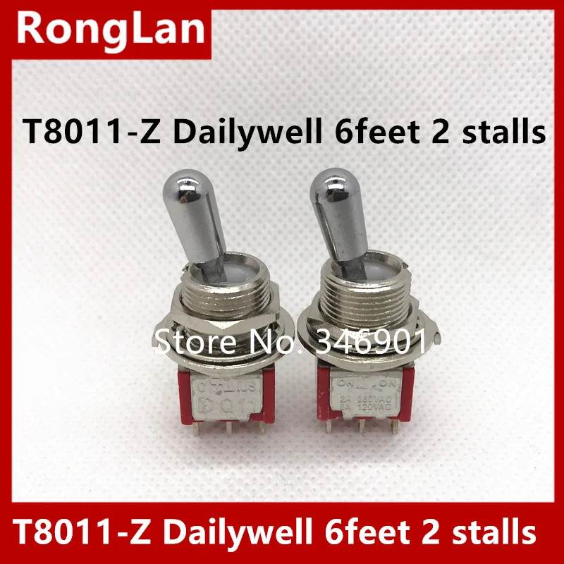 

[SA]T8011-Z short-throw six-foot two tranches M12 Dual bulk dust toggle switch Q11 Taiwan Deli Wei--20pcs/lot