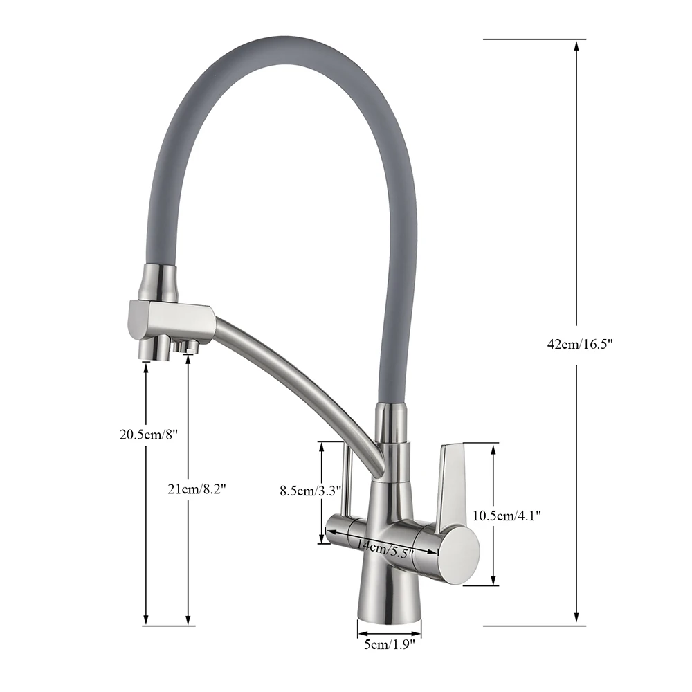 

Best Selling Morden Pull Down Kitchen Faucet New Kitchen Sink Faucet Tap Pure Water Filter Kitchen Hot and Cold Faucet