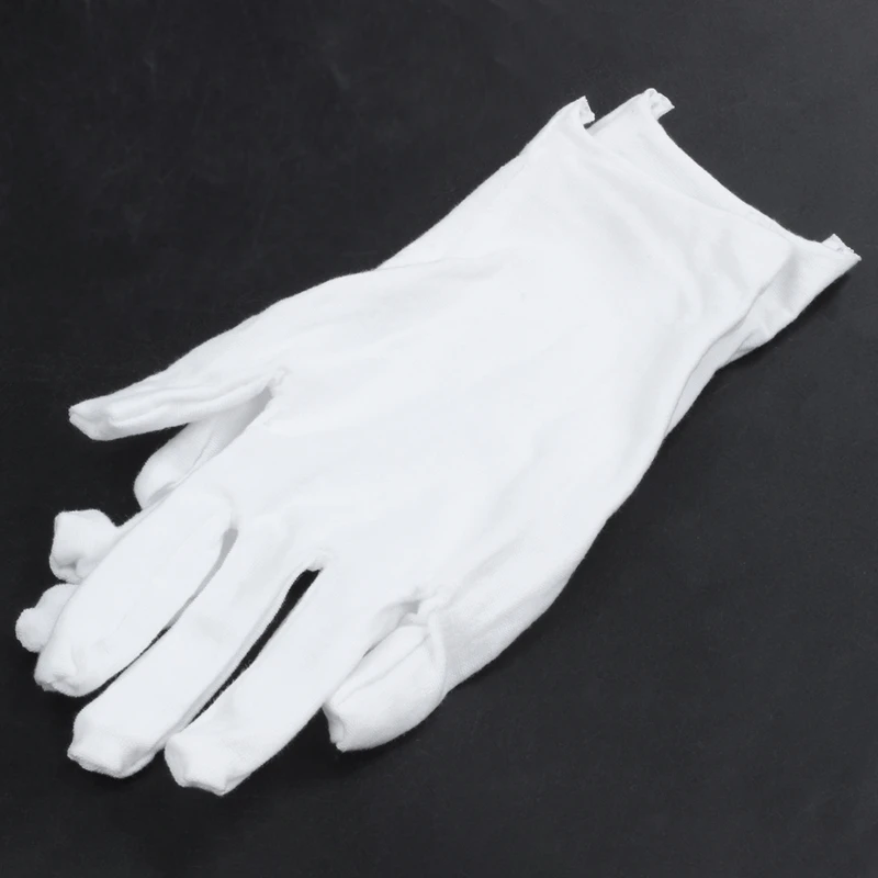 RISE-White Cotton Gloves Anti-static gloves Protective gloves for Housework Workers