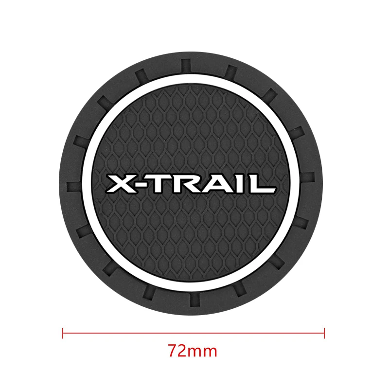 2pcs Car Auto Water Cup Slot Non-Slip Mat for Nissan X-TRAIL XTRAIL T30 T31 T32 2013-2019 Accessories