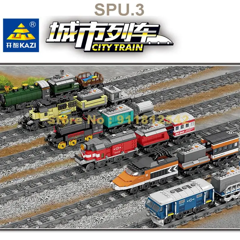 บล็อกตัวต่อไฟฟ้าของเล่นรถไฟไฟฟ้า98230-5สำหรับรถไฟในเมืองรางรถไฟ