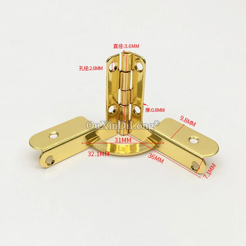 DHL Shipping 1000PCS 31X36mm Gold Gift Box Hinges Humidor Boxes Small Wood Cases Jewelry Box Hinges