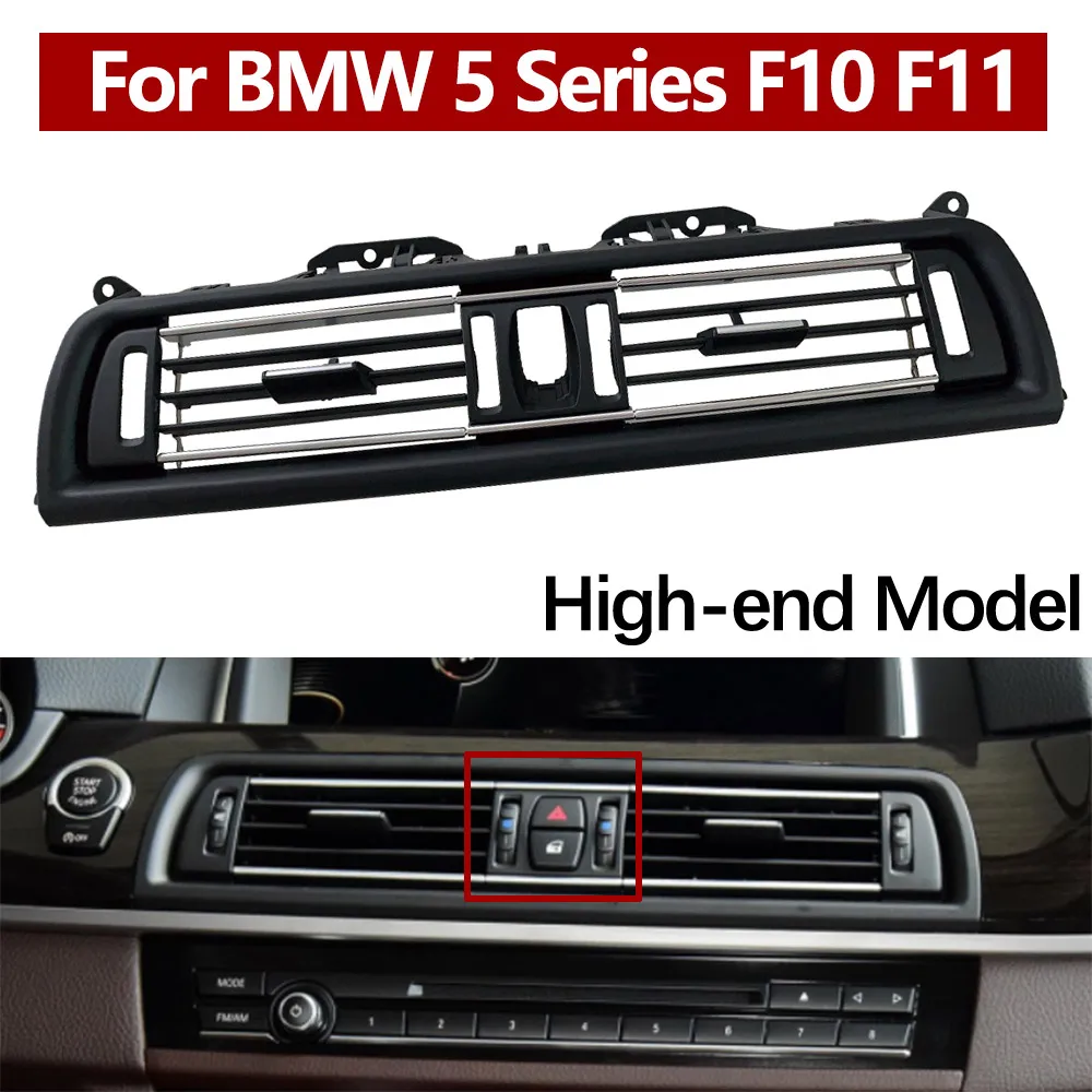 LHD RHD Console Central Chromed Air Vent Outlet Panel Grille Cover For BMW 5 Series F10 F11 520i 525i 528i 530i 535i 64229166891