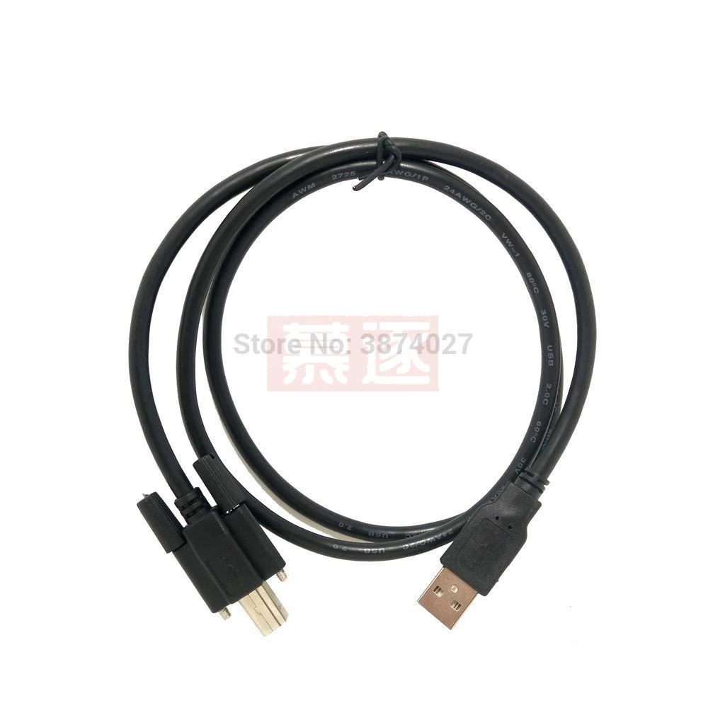 

1 шт. USB 2,0 A «папа-B» кабель линии передачи данных с разъемом для винтовых отверстий для принтера, коробка для жесткого диска, сканер 1,5 м/5 футов, 3 м/10