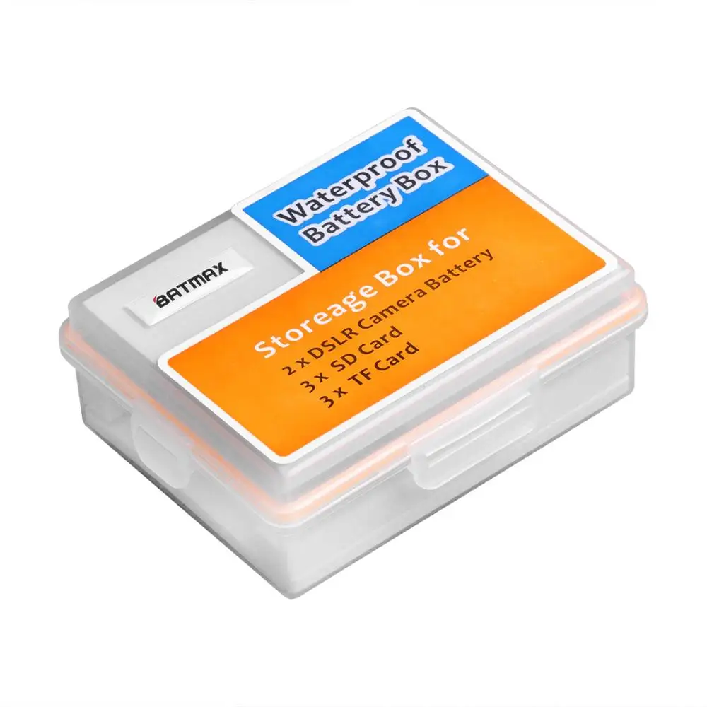 Camera Battery Box Storage SD TF Memory Card Case for Canon LP-E17 LP-E12 Sony NP-FW50 NP-FV50 Fuij NP-W126 Batteries Container