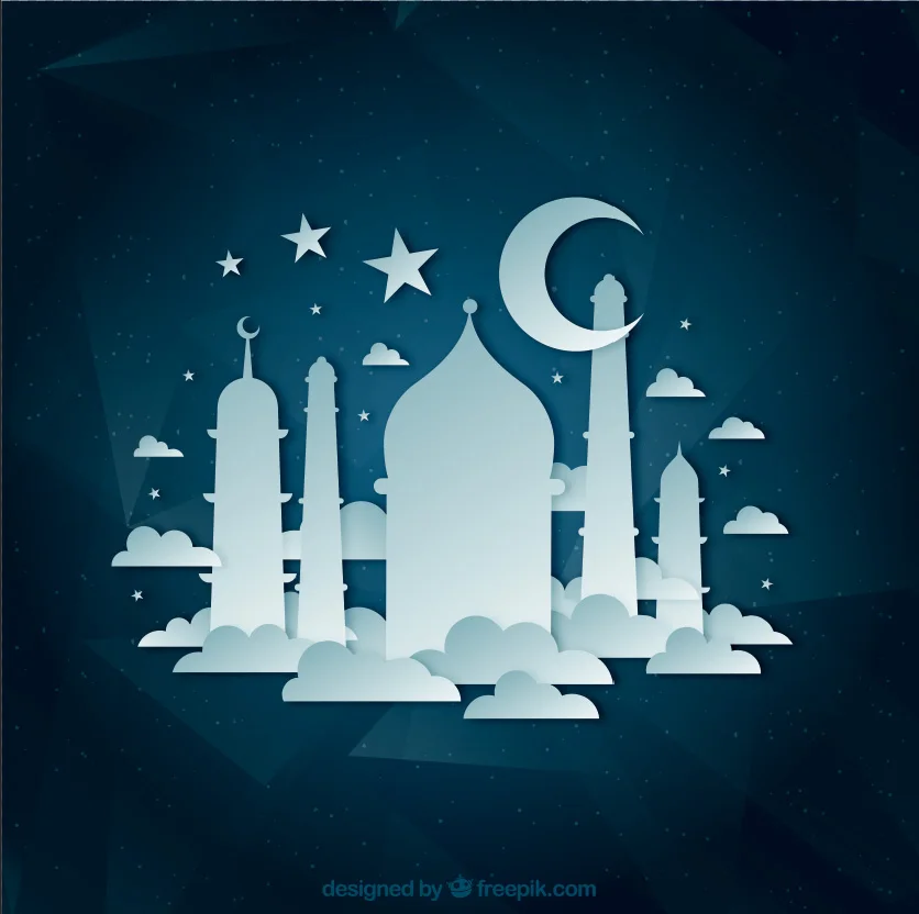 

10x10FT Fast Month Night Mosque Crescent Moon Costume Portrait Photography Backdrop Studio Background Custom Digital Vinyl 3x3m