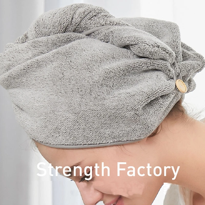 Microfiber Headscarf Women's Bathroom Hair Soft Quick-Drying Cap Thickened Shower Cap Super Absorbent Hair Drying Cap Bath Tool