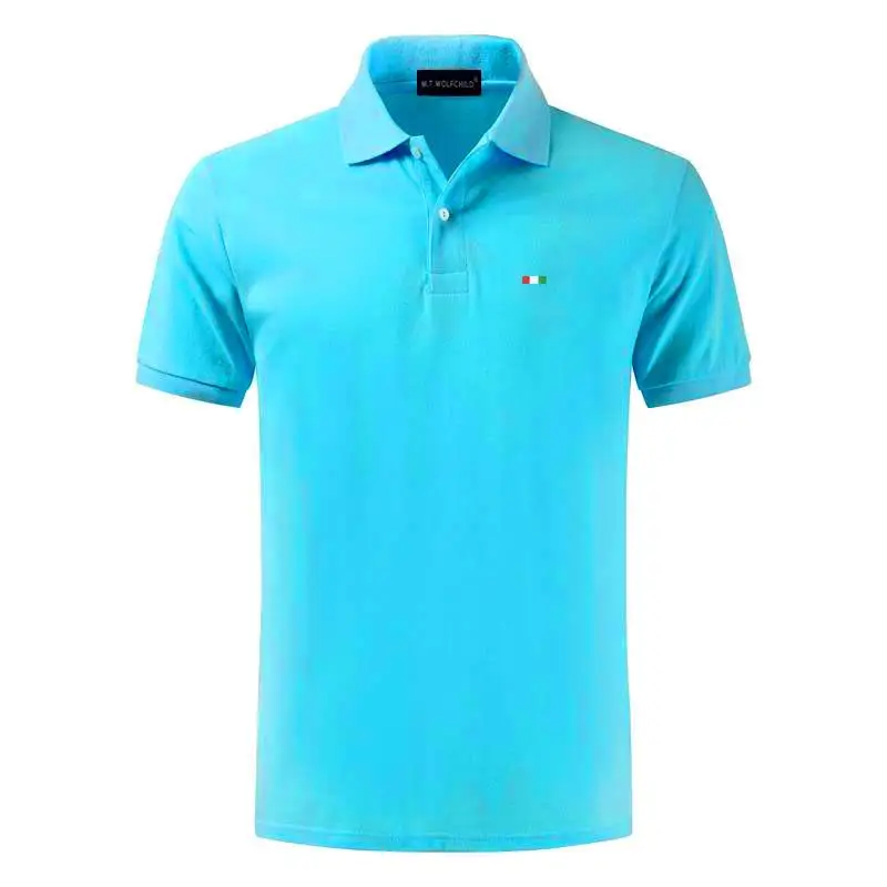 100% Cotton High Quality New Men Polo Shirts Casual Solid Summer Polos Hommes Short Sleeve Sportswear Shirt Fit Male Tops XS-5XL