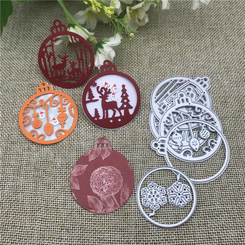 4pc Christmas snowflak Metal Cutting Dies Stencils For DIY Scrapbooking Decorative Embossing Handcraft Die Cutting Template