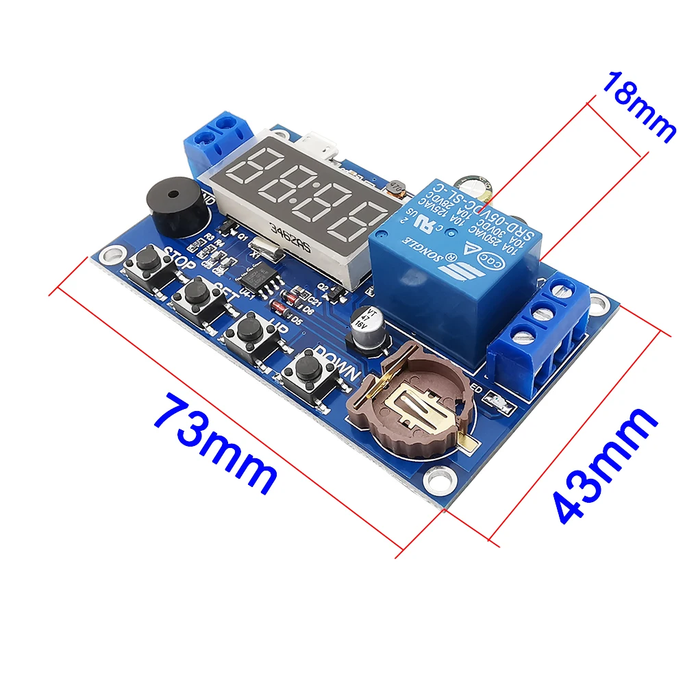 1Pcs DC 5V Control Clock Synchronization Multiple Mode Real Time Timing Delay Timer Relay Modules Wiring Diagram Control Switch