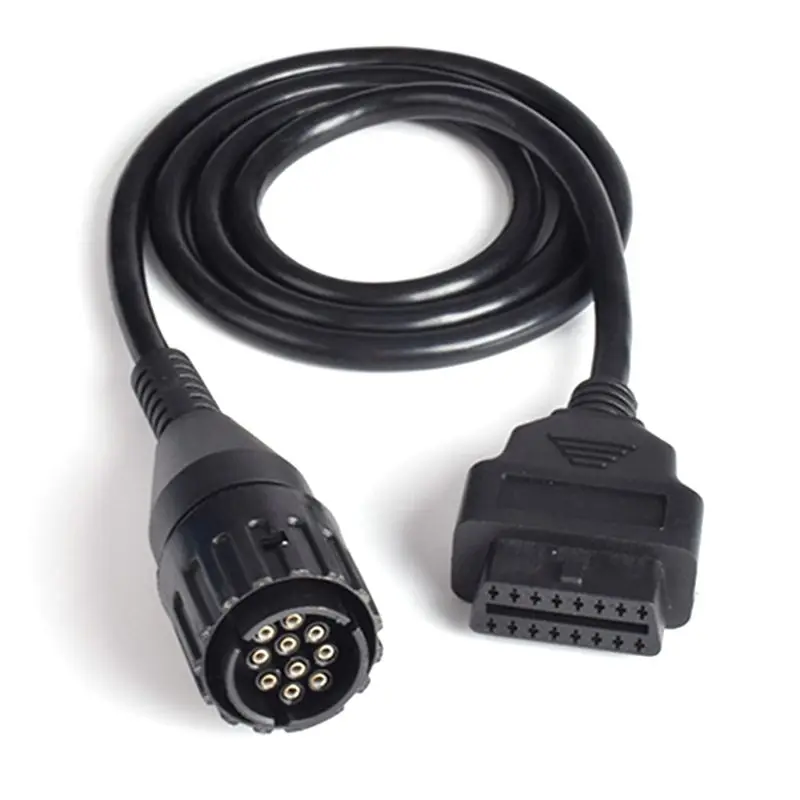 Best Price For BMW ICOM D Cable Motorcycles Motobikes 10 Pin Diagnostic Cable for BMW 10 Pin Adaptor To 16Pin OBD2 OBDII Cable