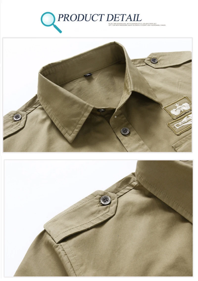 Air Force Thin Section Cotton Large Size Men's Shirt  Oversized Shirt  Men Clothing