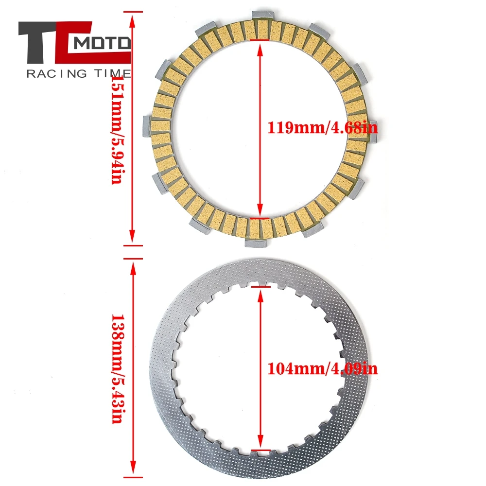 Sprzęgła tarcza cierna płyty zestaw do hondy CB 750F CB750F pięćdziesiąt siedem CB750 Nighthawk 750 1992-2002 22201-MT6-601 22321-MN4-000 — zdjęcie 7