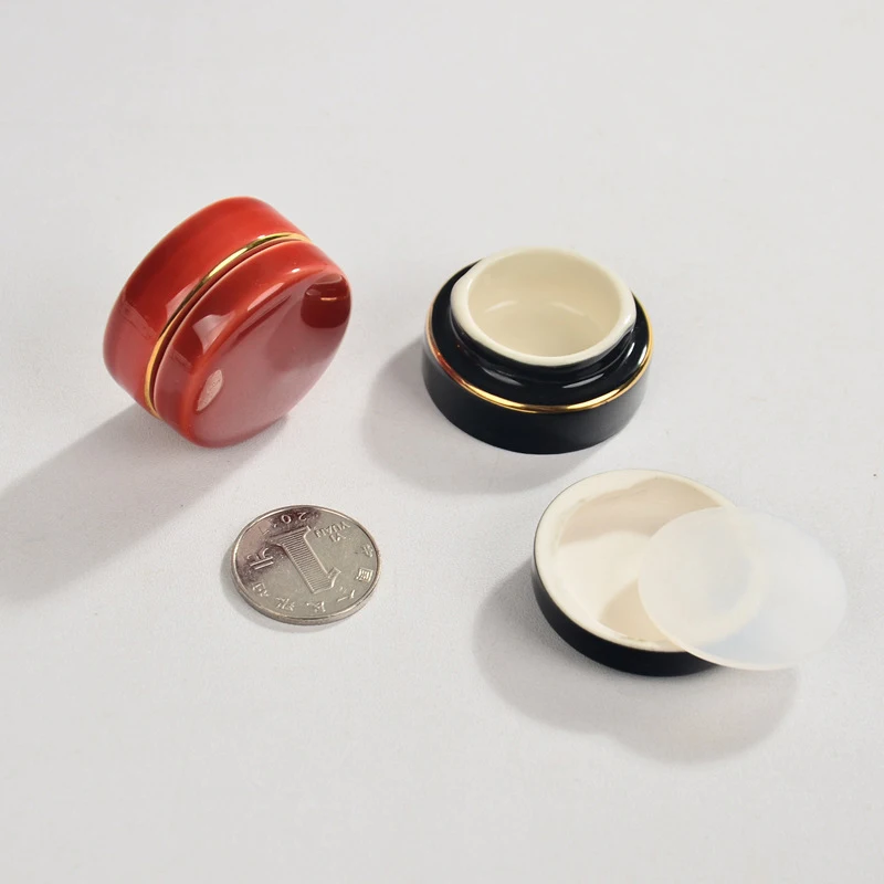 7Ml Keramische Cosmetische Make Jar Potten Vintage Kleur Monster Flessen Eyeshadow Cream Lippenbalsem Container Zalfpotje Lege Blush doos