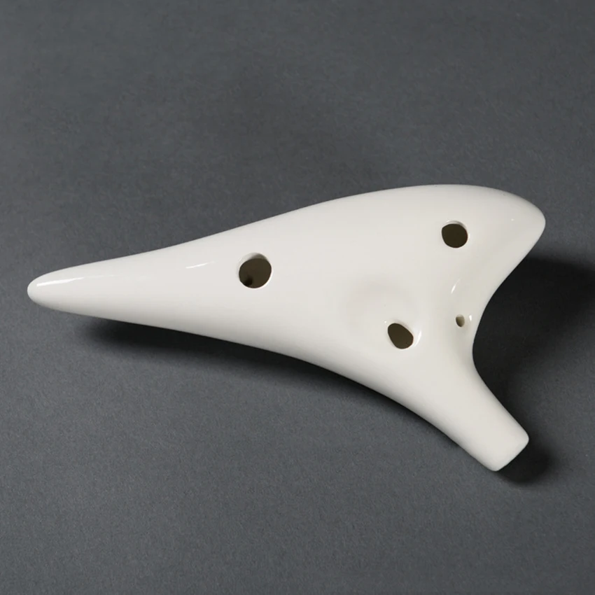 Classical Musical Instrument Ceramic Ocarina 12 Hole Kiln-fired Ceramic Alto C Painted Ocarina Flute