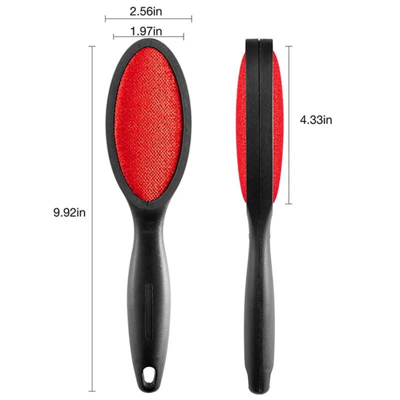 2 حزمة فرشاة مزيل الشعر للحيوان الأليف الوبر فرش للملابس الملابس فرشاة ل الأريكة قابلة لإعادة الاستخدام معجزة فرشاة مزدوجة الجانب