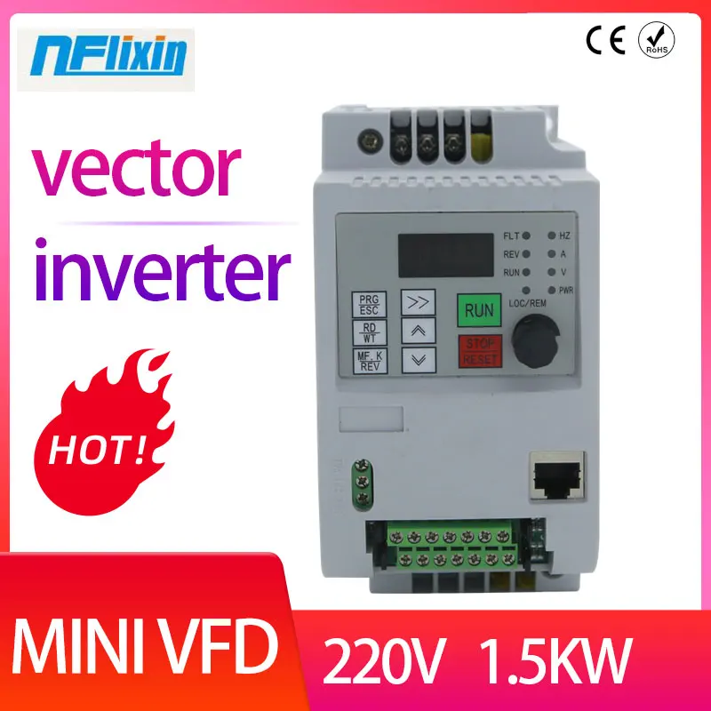 1 قطعة 2KW 3HP مرحلة واحدة محلو التردد المتغير محرك العاكس VSD VFD العالمي سرعة المحرك PWM التحكم العاكسون Mayitr