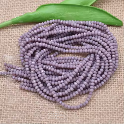 Yanqi 2 3 4mm Rondell Austria Faceted Crystal Beads Round Glass Beads Loose Spacer Beads for Jewelry Making DIY - Image 14