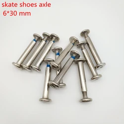inline skate axle roller skate parts skate screw scooter axle 6x30 mm 10 pcs / lot