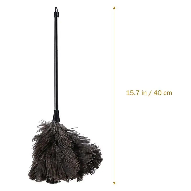Plumero de avestruz con mango de plástico largo, plumero de pluma, herramienta de limpieza del hogar, gran oferta