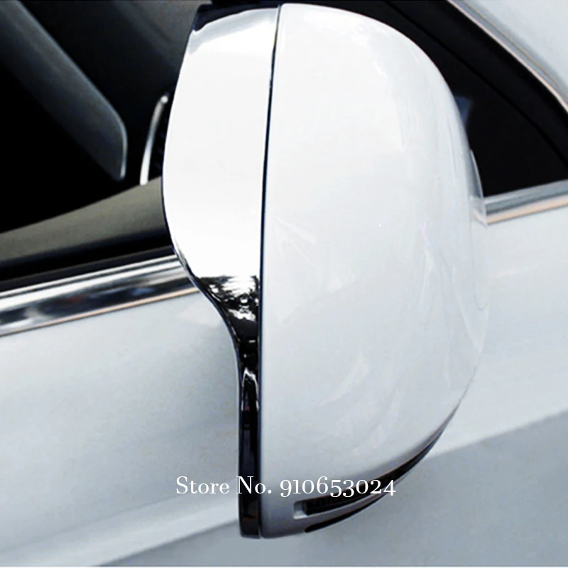 

For Audi A5 S5 2007-2011 accessories ABS Chrome Car side door rearview mirror block rain eyebrow Cover Trim Car Styling 2pcs