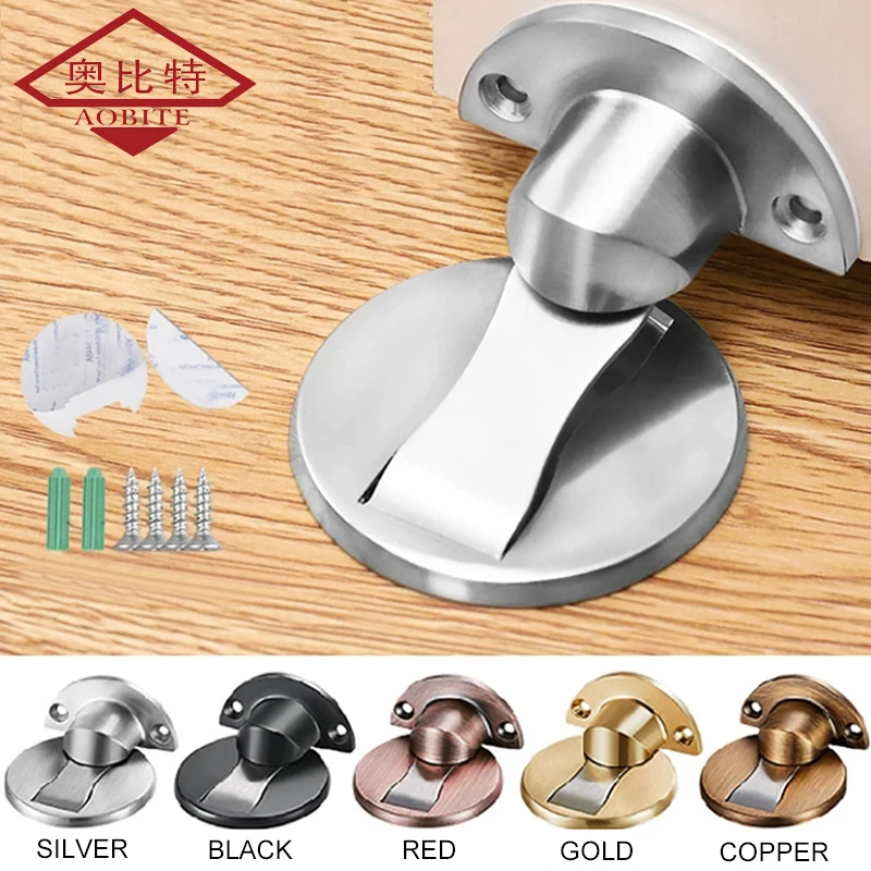 Magnet Door Stops Magnetic Door Stopper Security Protection Lock For Door Draft Stopper Holder Doorstop Furniture Door Hardware