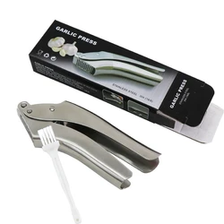 SUS304 Stainless Steel Garlic Press Heavy Duty Garlic Crusher Rust Proof Garlic Mincer Kitchen Accessories Tools & Gadgets