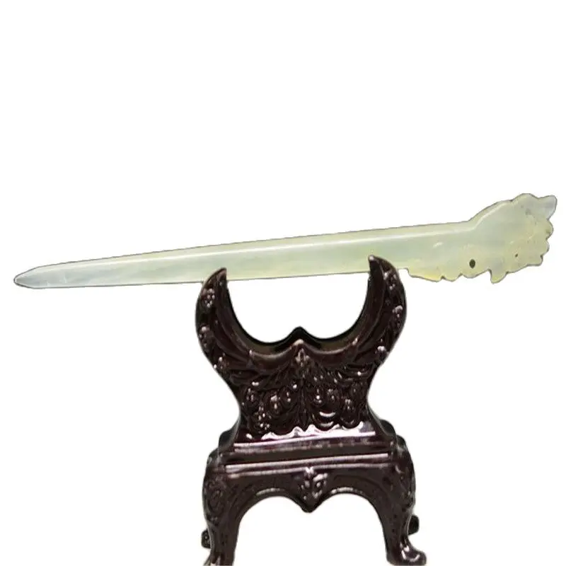 

FINE HAND HOLLOW OUT CARVED CHINESE HETIAN JADE PHOENIX HAIRPIN