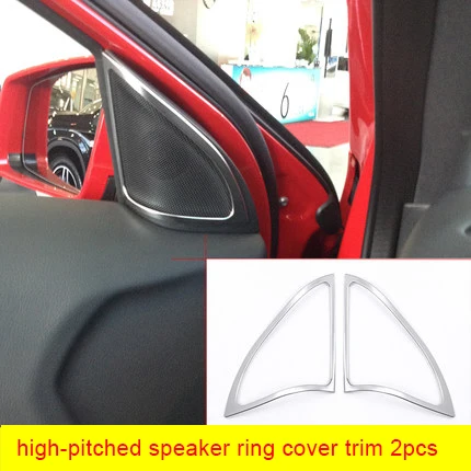 

For Mercedes Benz CLA200 gla220 GLA260 chrome high-pitched speaker ring cover trim 2pcs