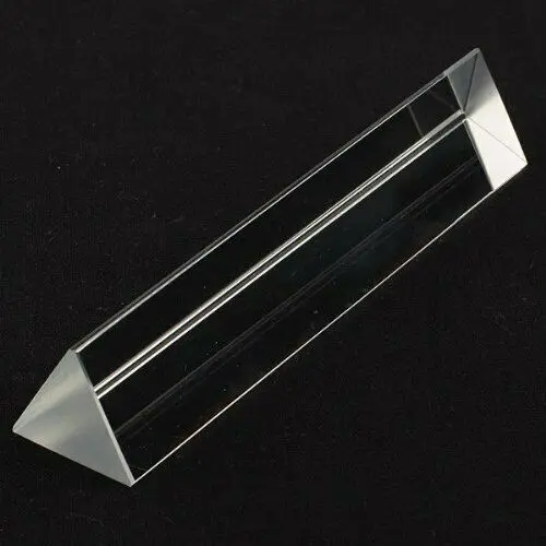 Crystal 6 inch Optical Glass Triangular Prism Spectrum Physics Photo 150mm