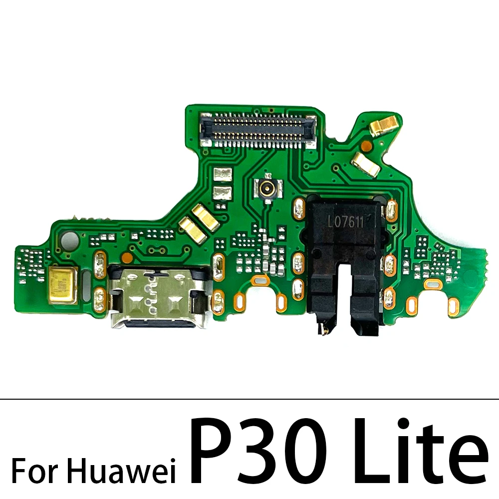 USB Micro Charging Charging Connector Board Flex Slot Port Dust Plug Replacement Spare Parts New For Huawei P30 Lite