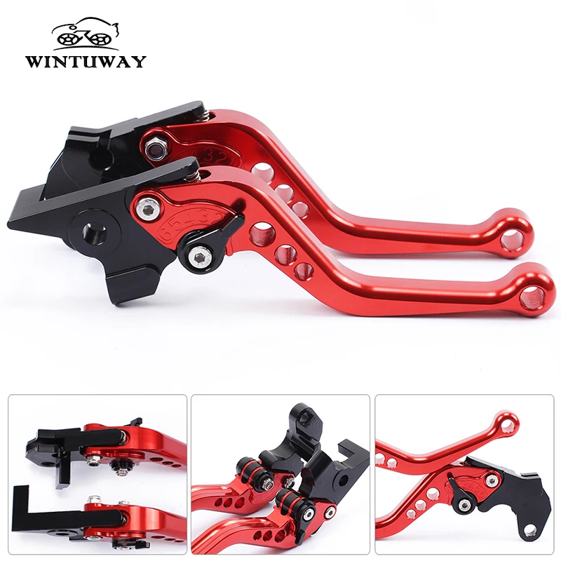 WINTUWAY Motorcycle Brake Handle CNC Motorcycle Clutch Brake Lever Handle High Quality Fit For YAMAHA TDM900 12-14