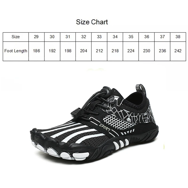 Children barefoot shoes kids water sneakers for boys girls breatheable hiking swimming sport shoes water sneakers size 29-37