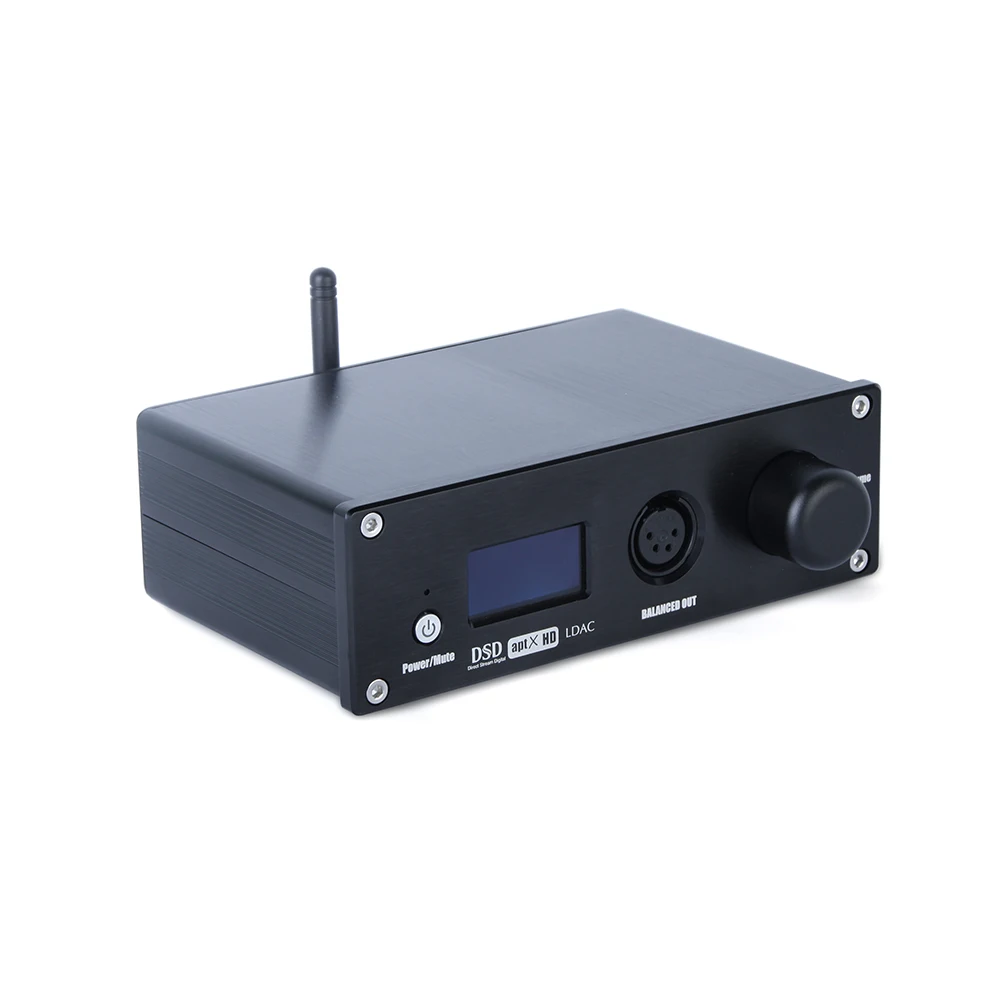 Haafee เครื่องขยายเสียงหูฟัง MI10 DAC ES9038Q2M คู่บลูทูธ5.1 APTX-HD LDAC DSD512 DOP USB SPDIF I2S โคแอกเซียลแสง