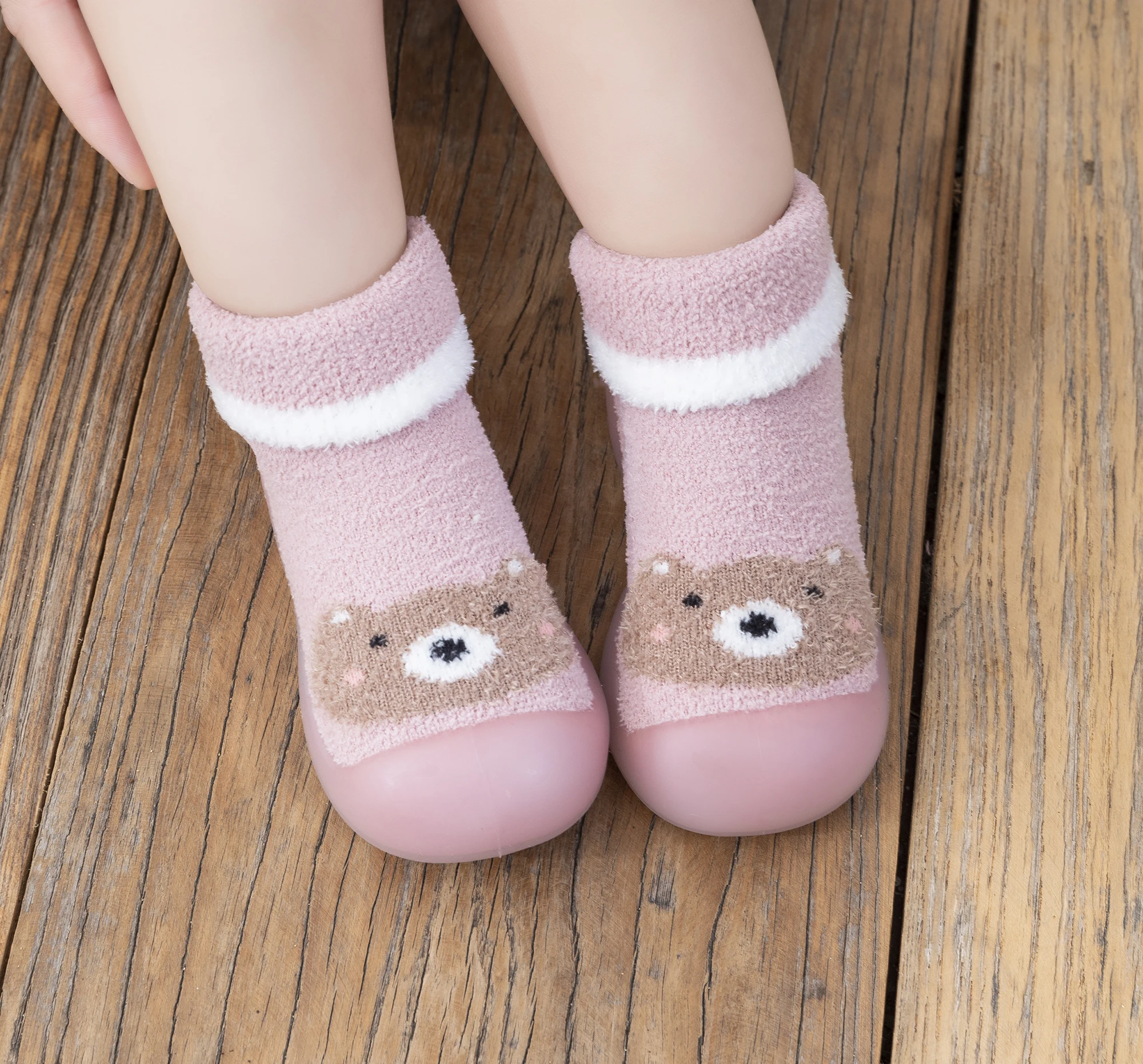 Baby Jungen Mädchen Erste Schuhe Winter Kinder Warme Schnee Schuhe Socken Infant Weiche Gummi Sohle Kleinkind Schuhe Anti-slip boden Socken Schuhe