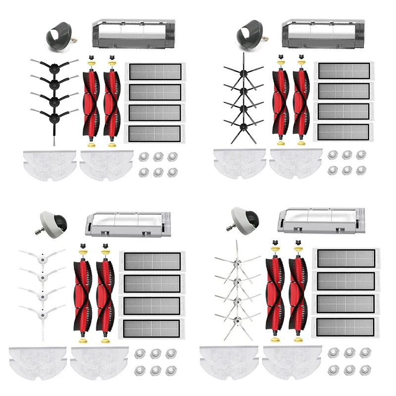샤오미 로보락 모든 시리즈 진공 청소기 풀 세트 부품, S5 / S6 맥스 퓨어 맥스 S50 S60 샤오미 E35 미 로봇 브러시 필터 걸레