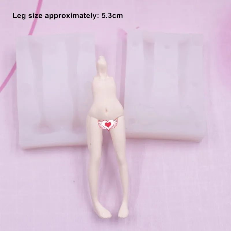 Ultra light clay silicone body mold DIY hand-made doll soft clay mold proportional leg and body silicone mold