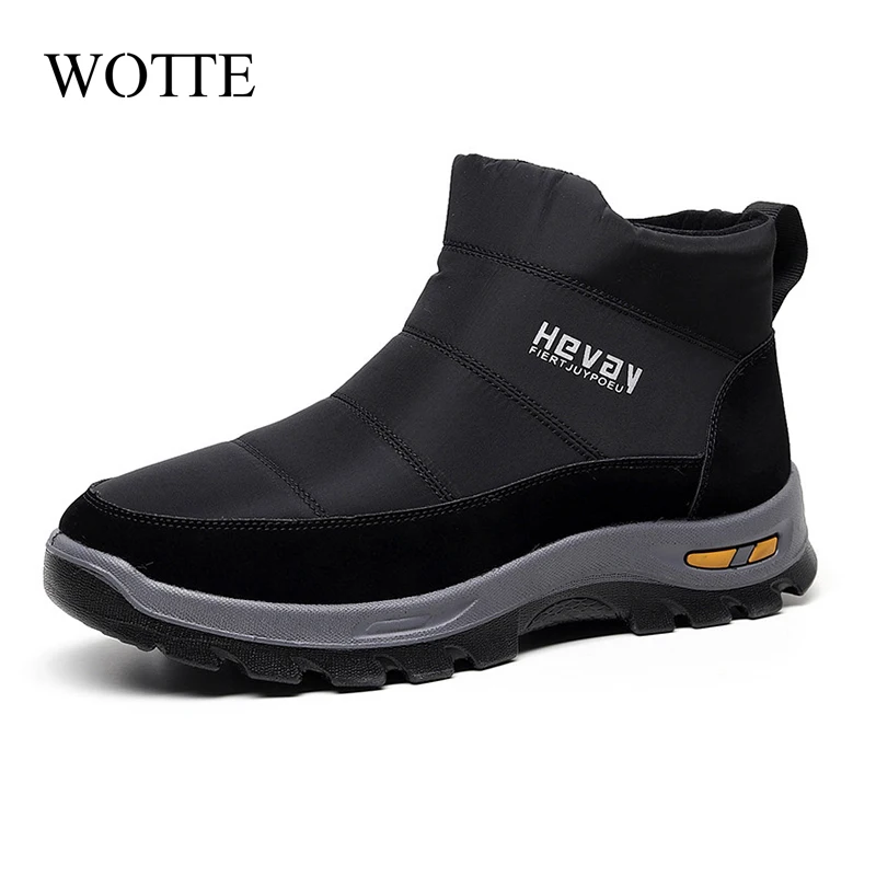 

Men Shoes New Boots Men Winter Snow Boots Casual Men Winter Boots Outdoor Sneakers Furry Warm Male Shoe Waterproof Work Shoes