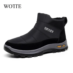 Men Shoes New Boots Men Winter Snow Boots Casual Men Winter Boots Outdoor Sneakers Furry Warm Male Shoe Waterproof Work Shoes