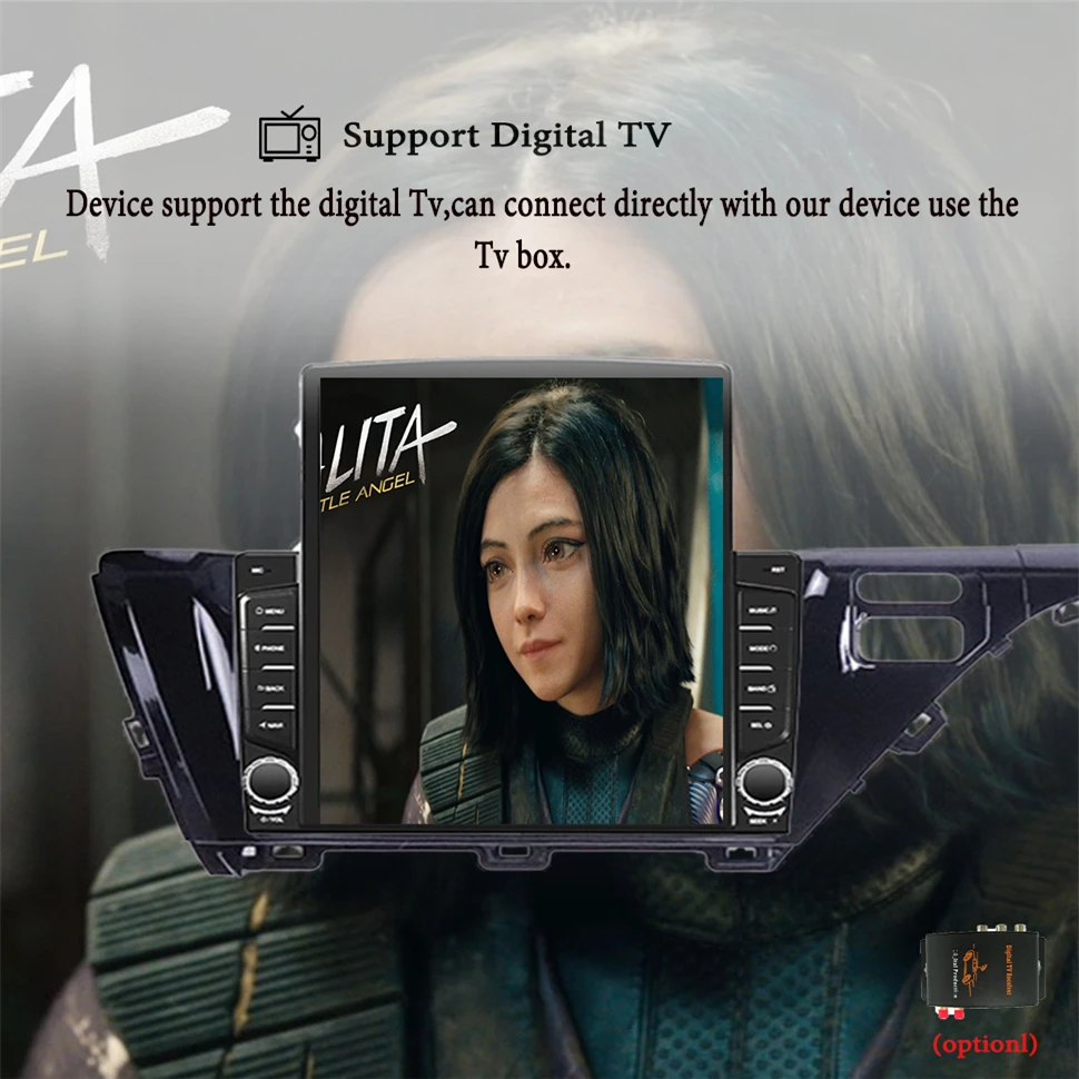 Android 14.0 Ram 8GB Car Radio Stereo Gps Navigation HU For Toyota Camry 2018 - 2021 With 4G Sim WiFi Carplay Auto DVD Cassette