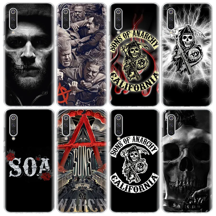 Fashion Sons of Anarchy Phone Case For Xiaomi Mi 12 10 Lite 12X 12T 13 5G 11T 10T Pro 11i 11 Ultra 9 8 6X 5X Capa Coque Fundas T