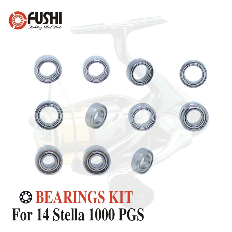 

Fishing Reel Stainless Steel Ball Bearings Kit For Shimano 14 Stella 1000 PGS / 03238 Spinning reels Bearing Kits