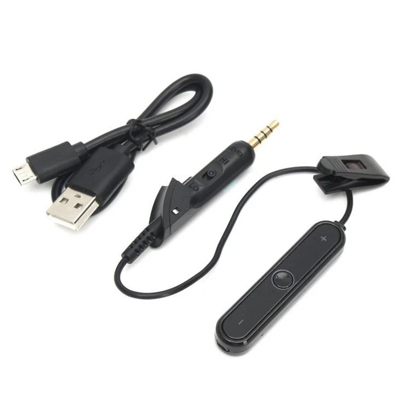 สายบลูทูธสำหรับ QC15หูฟังบลูทูธเสียงอะแดปเตอร์สายเชื่อมต่อ Built-In Mic Volume Control