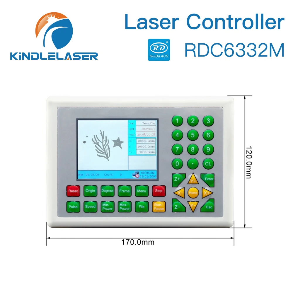 KINDLELASER Ruida RDC 6332M Co2 Laser DSP Controller per incisione Laser e macchina da taglio RDC DSP 6332M
