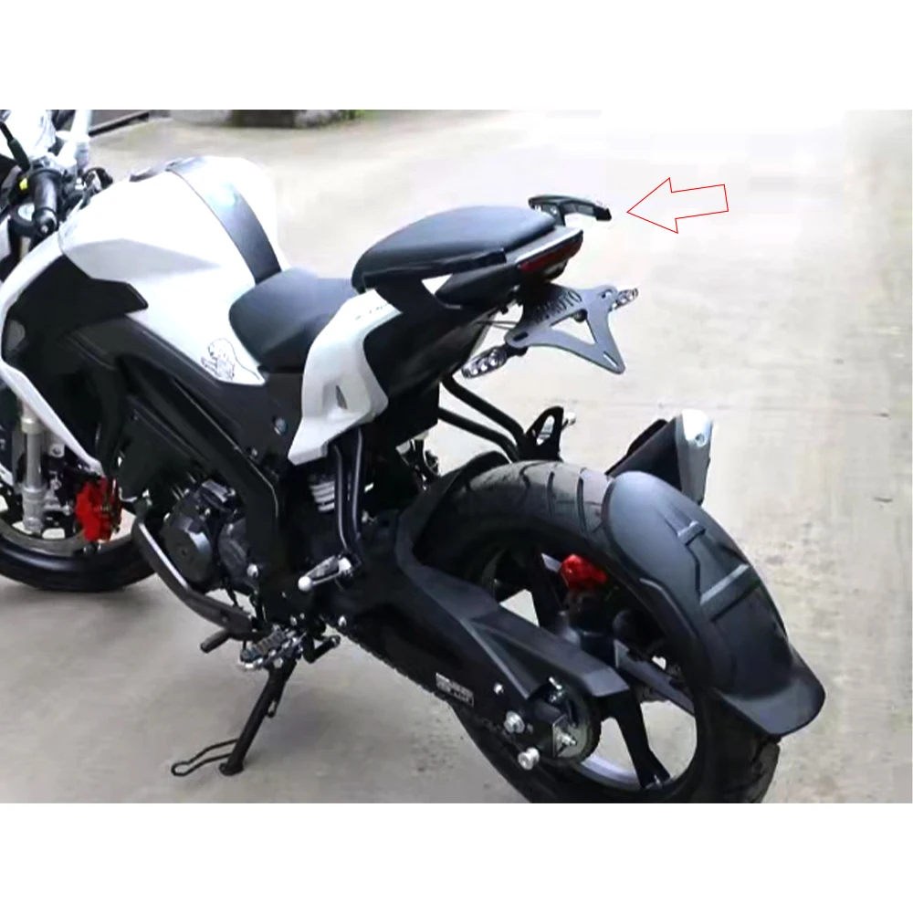 Motocykl zmontowany z tylnym podłokietnikiem ogon i tylna półka uchwyt zagęszczony akcesoria ze stopu aluminium dla Keeway RKF 125