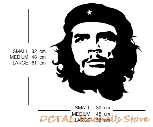 Che Guevara Silhouette Wall Decal Vinyl Decor Home Decoration Room Stickers  Celebrity