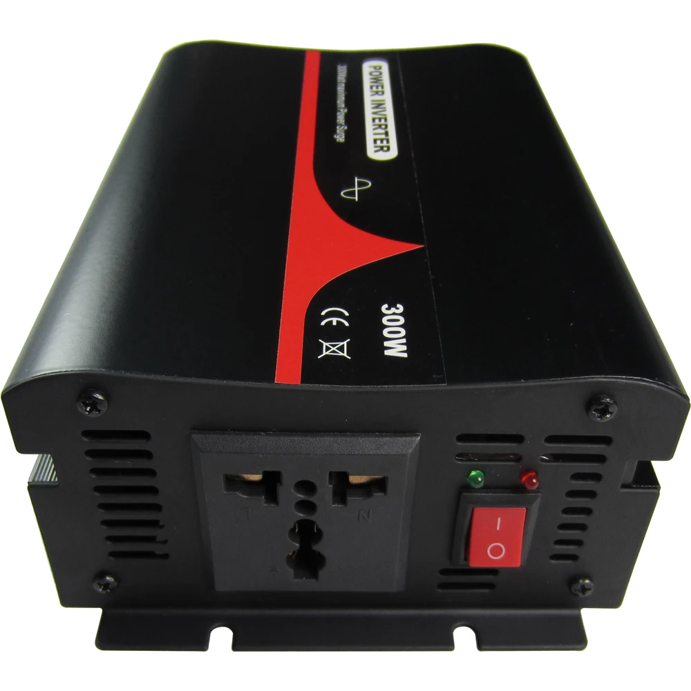 300VA/300W Single Phase Pure Sine Wave Inverter 12V 24V 48V DC TO 100~120VAC, 220~240VAC Output Industrial Frequency