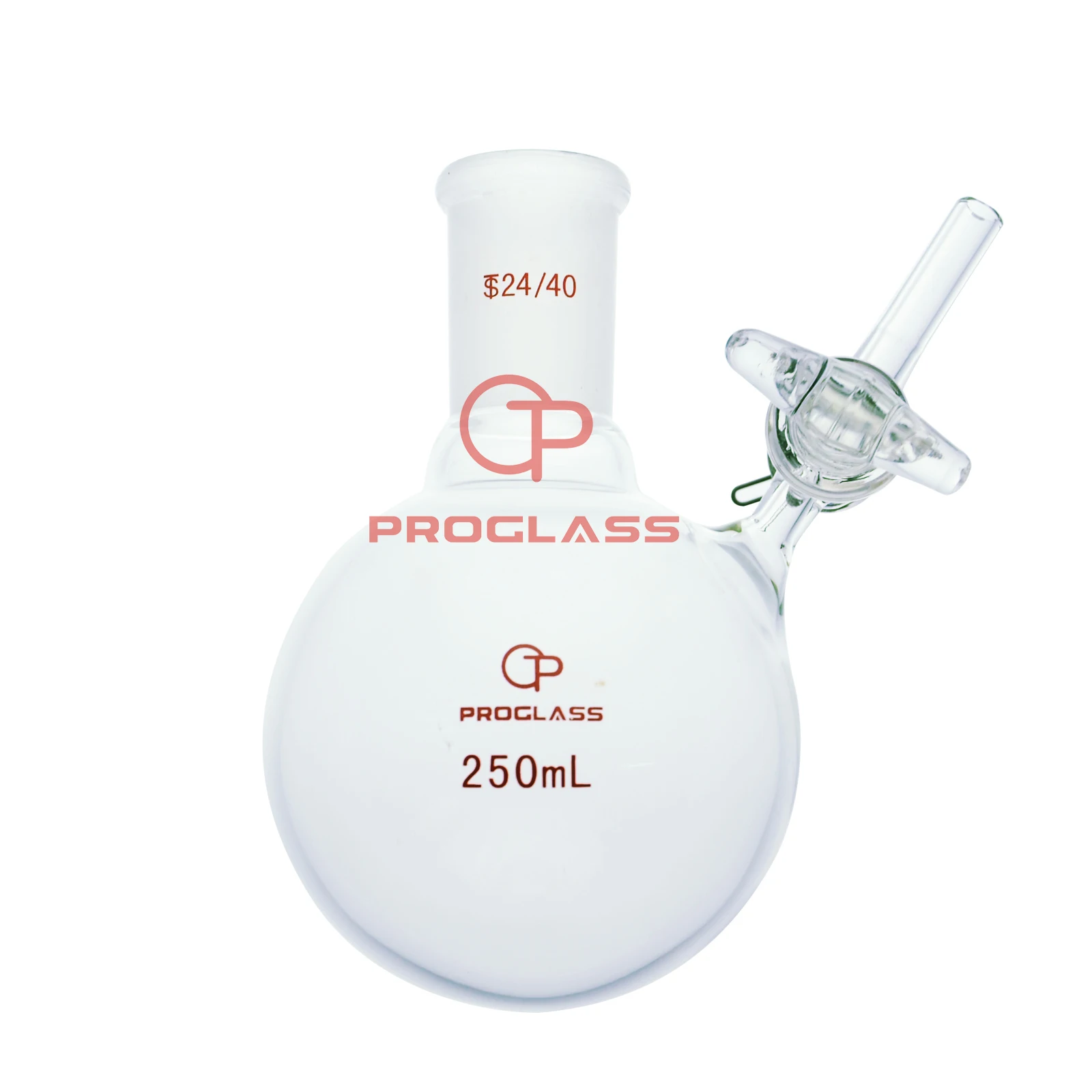 Lab Air Free Reaction Schlenk Flask with Glass spring Stopcock 24/40,2000mL