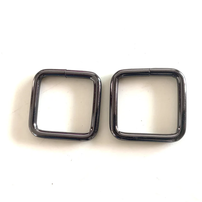 20pcs Gunmetal 25x25mm Zinc Alloy Rectangle Rings 25mm inner width Gunmetal Buckle