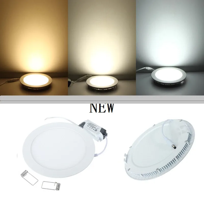 

LED Downlight 3W 4W 6W 9W 12W 15W 25W Round Recessed Lamp AC110V 220V Down Light Home Decor Bedroom Kitchen Indoor Spot Lighting